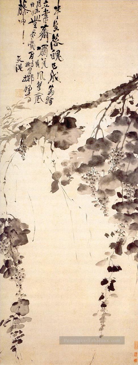 raisins ancienne Chine à l’encre Peintures à l'huile